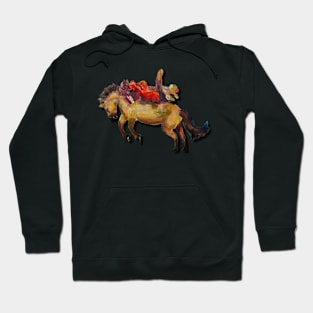 Rodeo with Natural Brushstrokes Hoodie